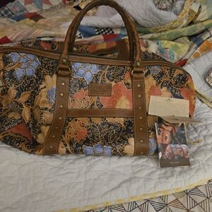 Patricia Nash Multicolor Floral Travel Bag